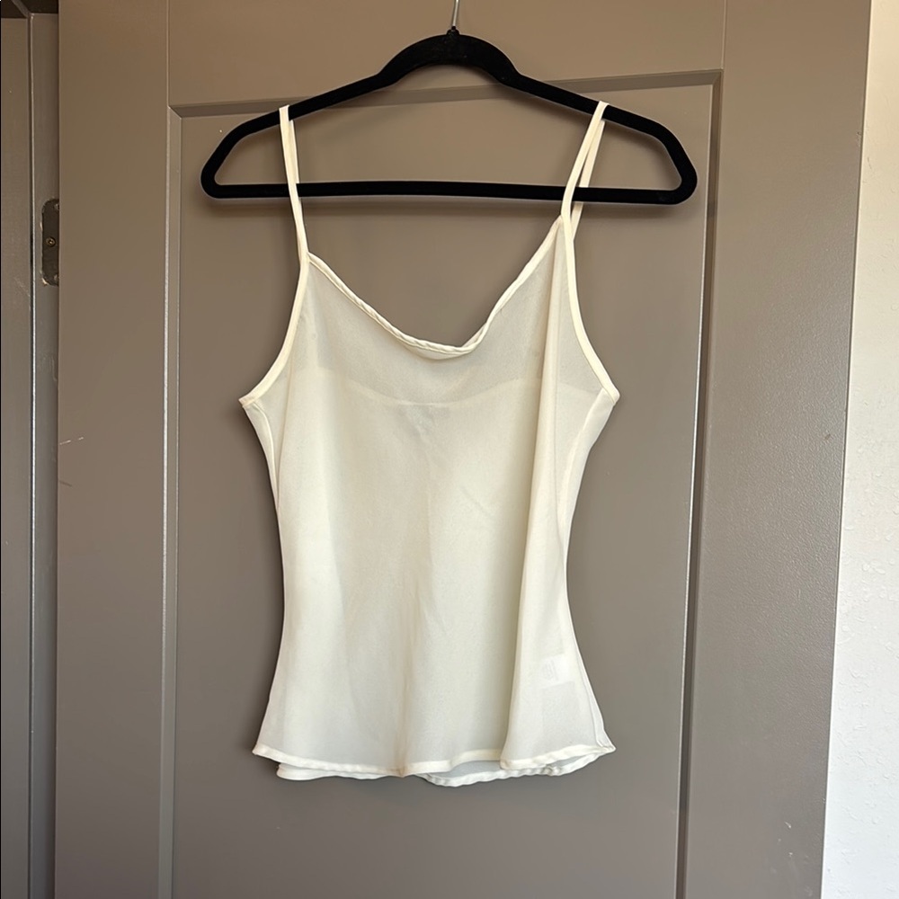 Apt. 9 White Fitted Sleeveless Camisole